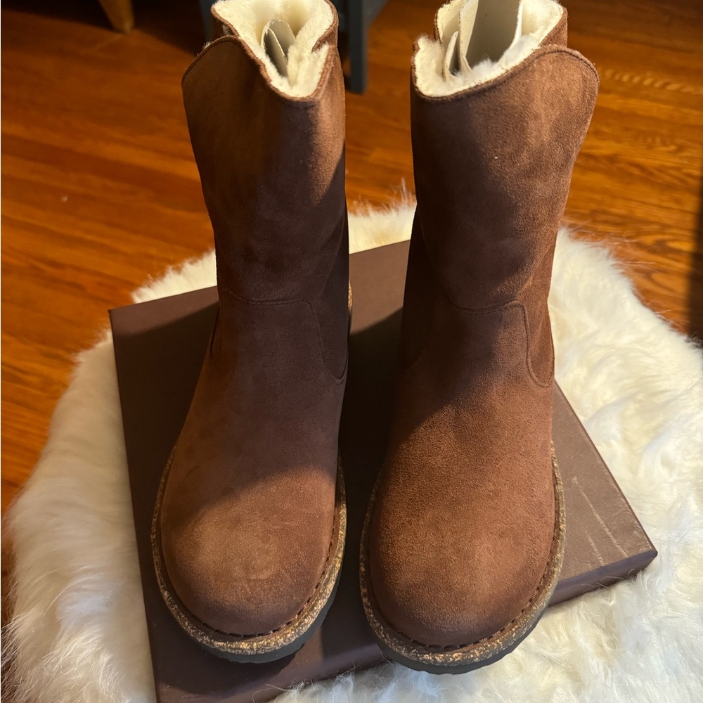 Birkenstock Camel Brown Upsala Shearling Winter Boots